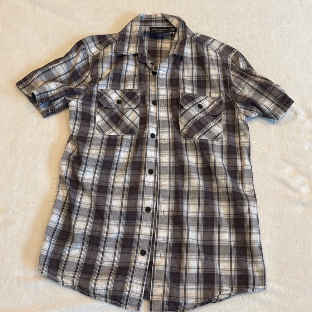 Harley-Davidson short sleeve button up shirt Size Small